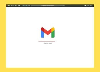 Gmail loading logo on white background